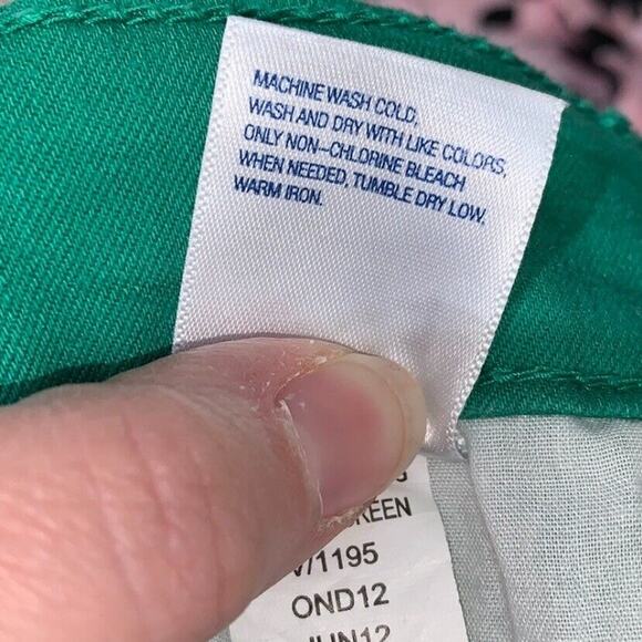 Old Navy Womens Denim Skinny Jeans Bleached Rock Star Ankle Length Green Size 4 - Picture 10 of 10